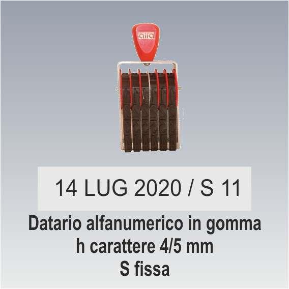 Datario alfanumerico speciale