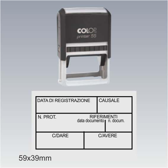 Timbro per  commercialisti data causale ...
