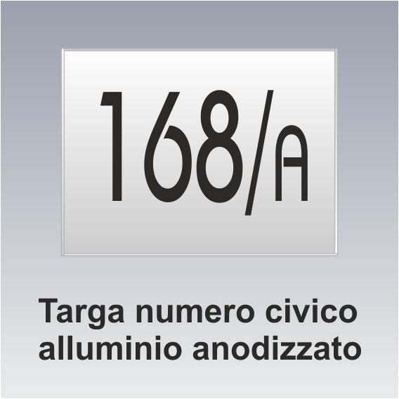 Targa numero civico alluminio