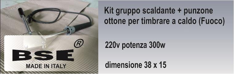 1b. Kit timbro a fuoco 5x2 cm