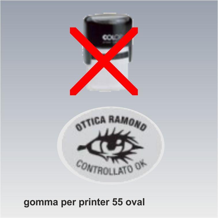 solo gomma per printer 55 oval