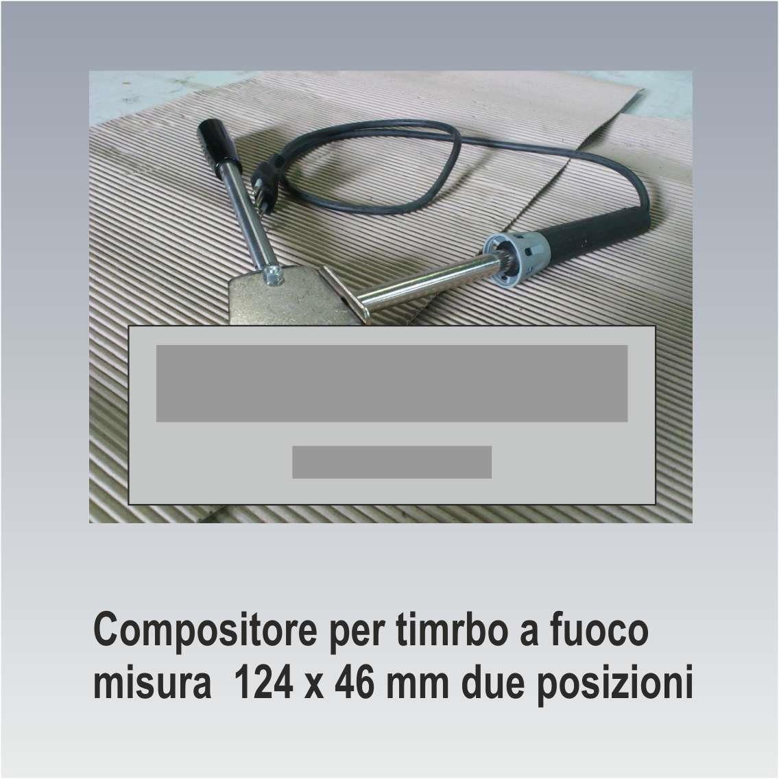 Compositore per timbro a fuoco